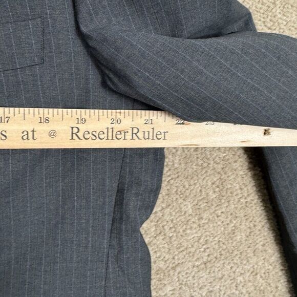 Hugo Boss Einstein Sigma Sport Coat‎ Mens 38 Gray Stripe Wool Blazer Suit Jacket - Picture 7 of 11
